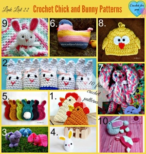 10 Free Crochet Chick and Bunny Patterns - Crochet For You