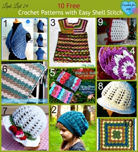 10 Free Crochet Patterns With Easy Shell Stitch - Crochet For You