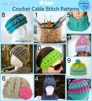 10 Free Crochet Cable Stitch Patterns - Crochet For You