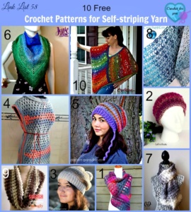 10 Free Crochet Patterns for Self-striping Yarn