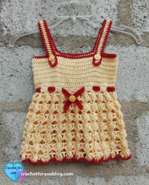 Honey Bliss Baby Sundress Free Crochet Pattern - Crochet For You