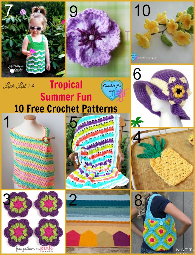10 Free Crochet Patterns for Summer Game Fun