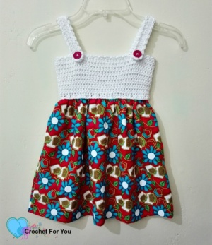 Simple Summertime Baby Sundress Free Crochet Pattern-Crochet For You