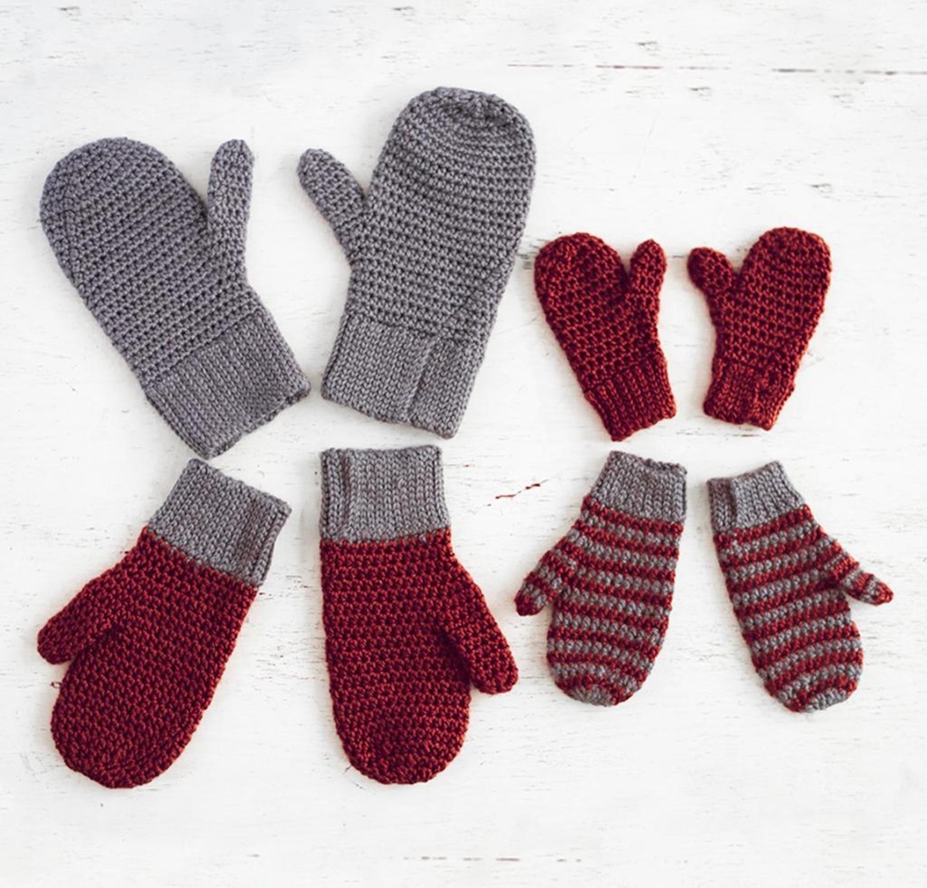 10 Free Crochet Mittens Patterns for Everyone - Crochet For You