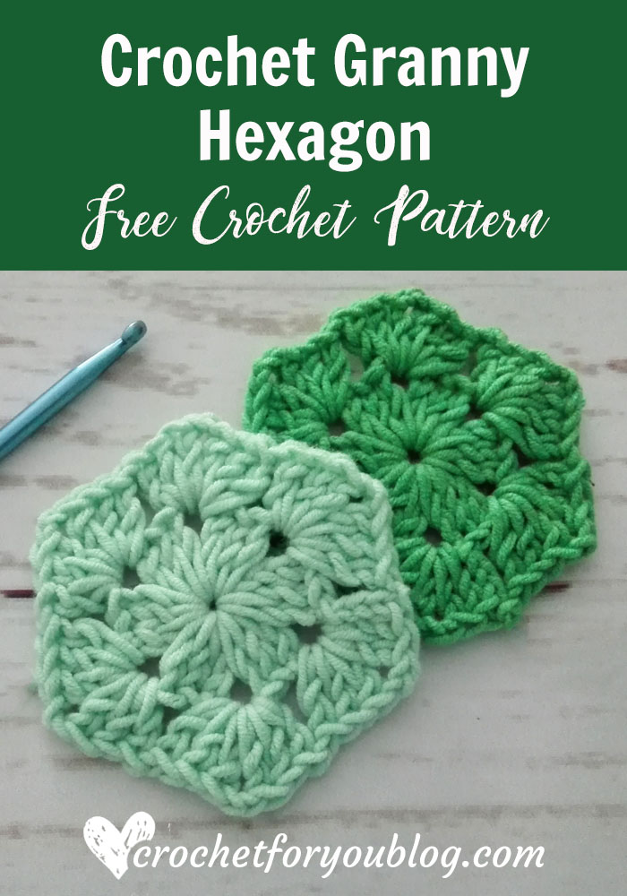 Crochet Granny Hexagon Free Pattern 1 - Crochet For You