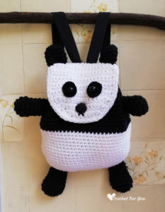 Crochet Panda Backpack Free Pattern