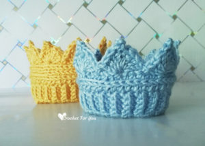 Crochet Crown Ear Warmer Newborn to Toddler Sizes - Free Pattern