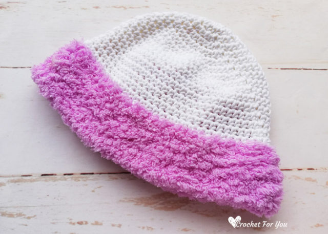 Winter Fluffy Brim Hat Free Crochet Pattern - Crochet For You
