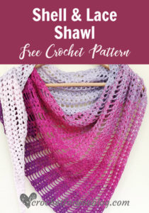 Crochet Shell & Lace Shawl Free Pattern