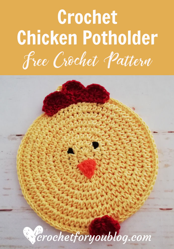 Crochet Chicken Potholder Free Pattern - Crochet For You