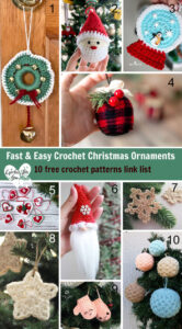 Crochet Christmas Ornament Patterns - Crochet For You