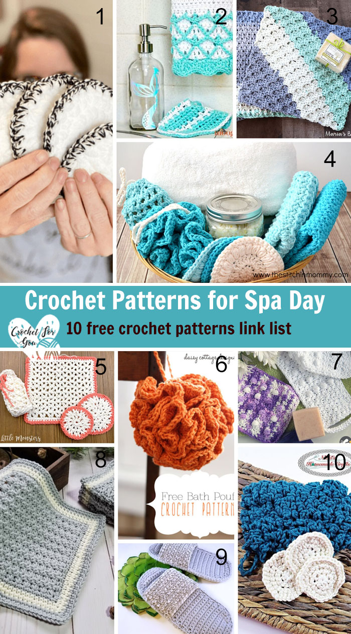 Crochet Bath Set  6 Crochet Spa Patterns with a Touch of Luxury