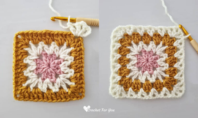 Crochet Solstice Granny Square Free Pattern - Crochet For You