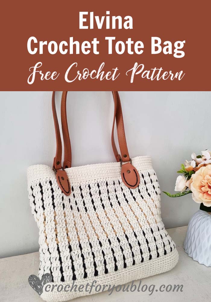 Elvina Crochet Tote Bag Free Pattern - Crochet For You