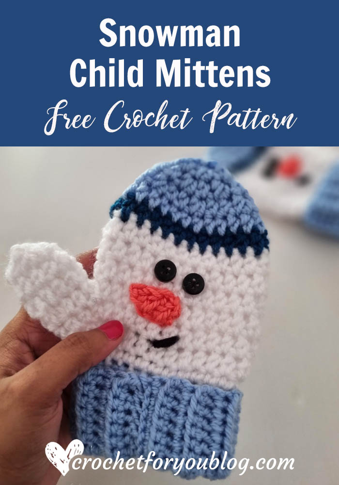 Crochet-Snowman-Mittens-10-1 - Crochet For You