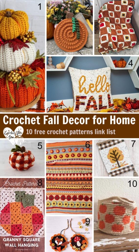 Crochet Fall Decor link list