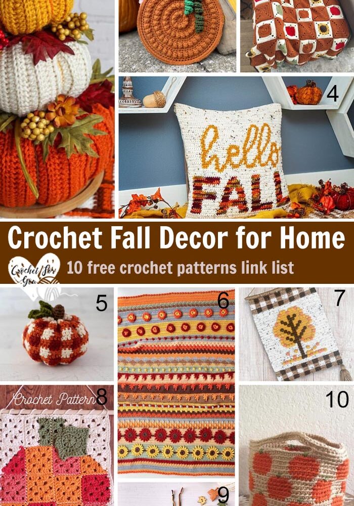 Crochet Fall Decor link list