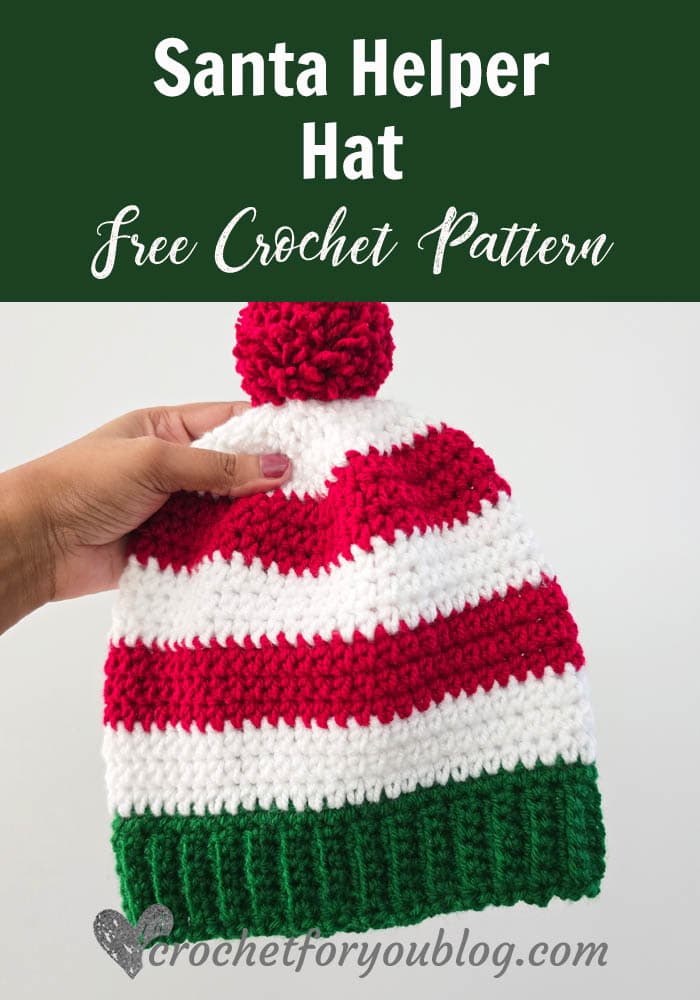 Crochet Santa Helper Hat